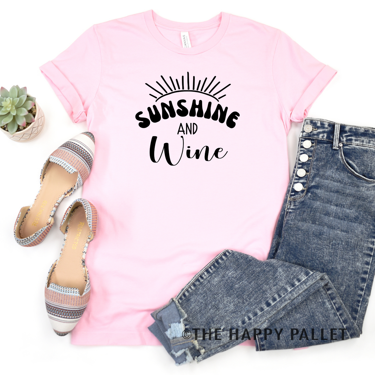 Sunshine and Wine Crew neck shirt