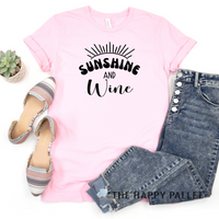 Sunshine and Wine Crew neck shirt