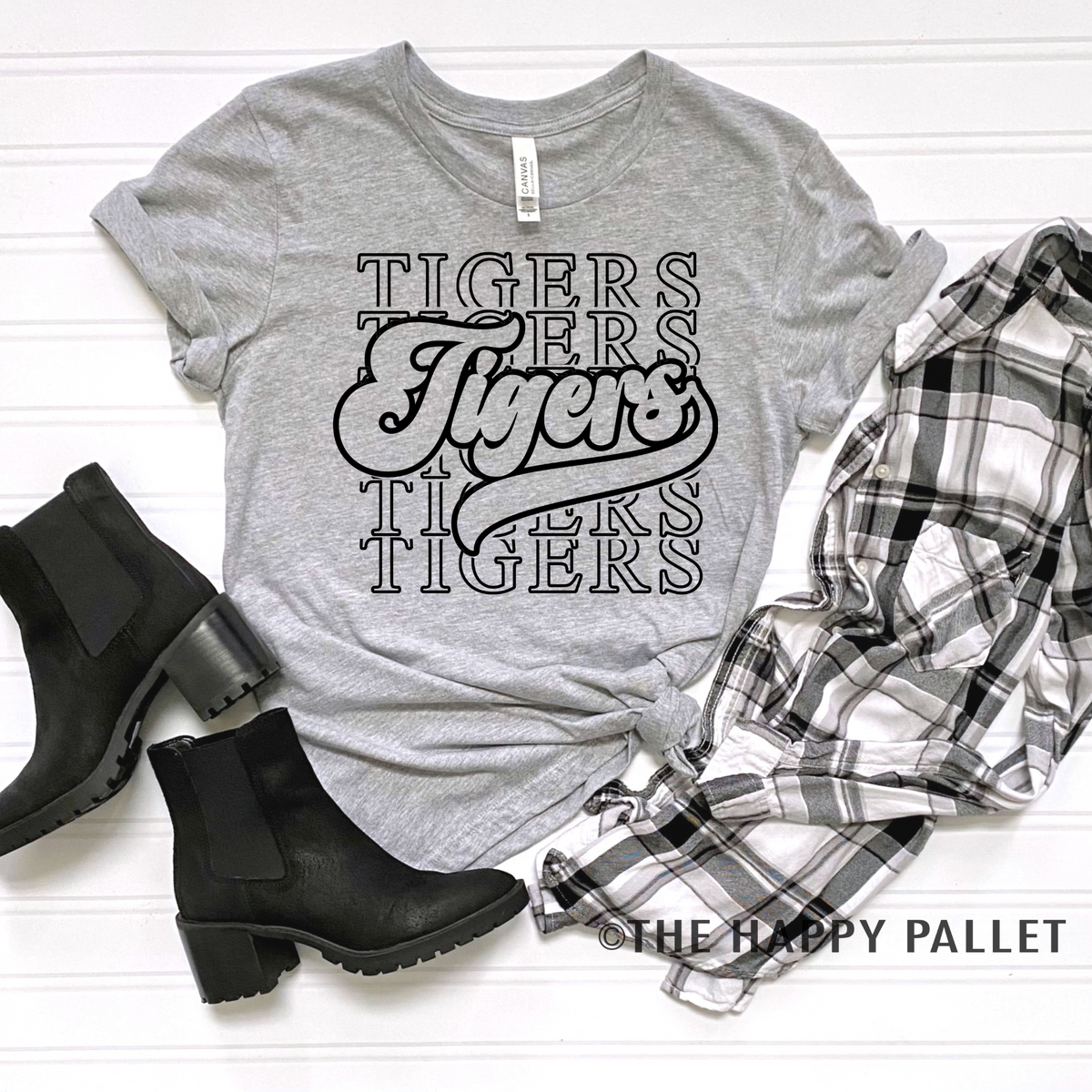 Retro Stacked Adult Mascot Shirt