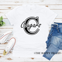 Team Letter Adult Mascot Shirt