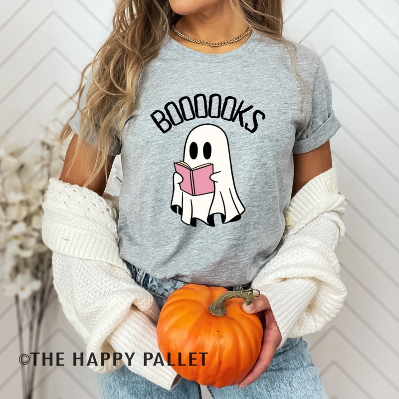 Books Reading Ghost Halloween Shirt