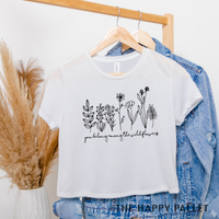 You belong among the wildflowers crop top, trendy crop top, floral