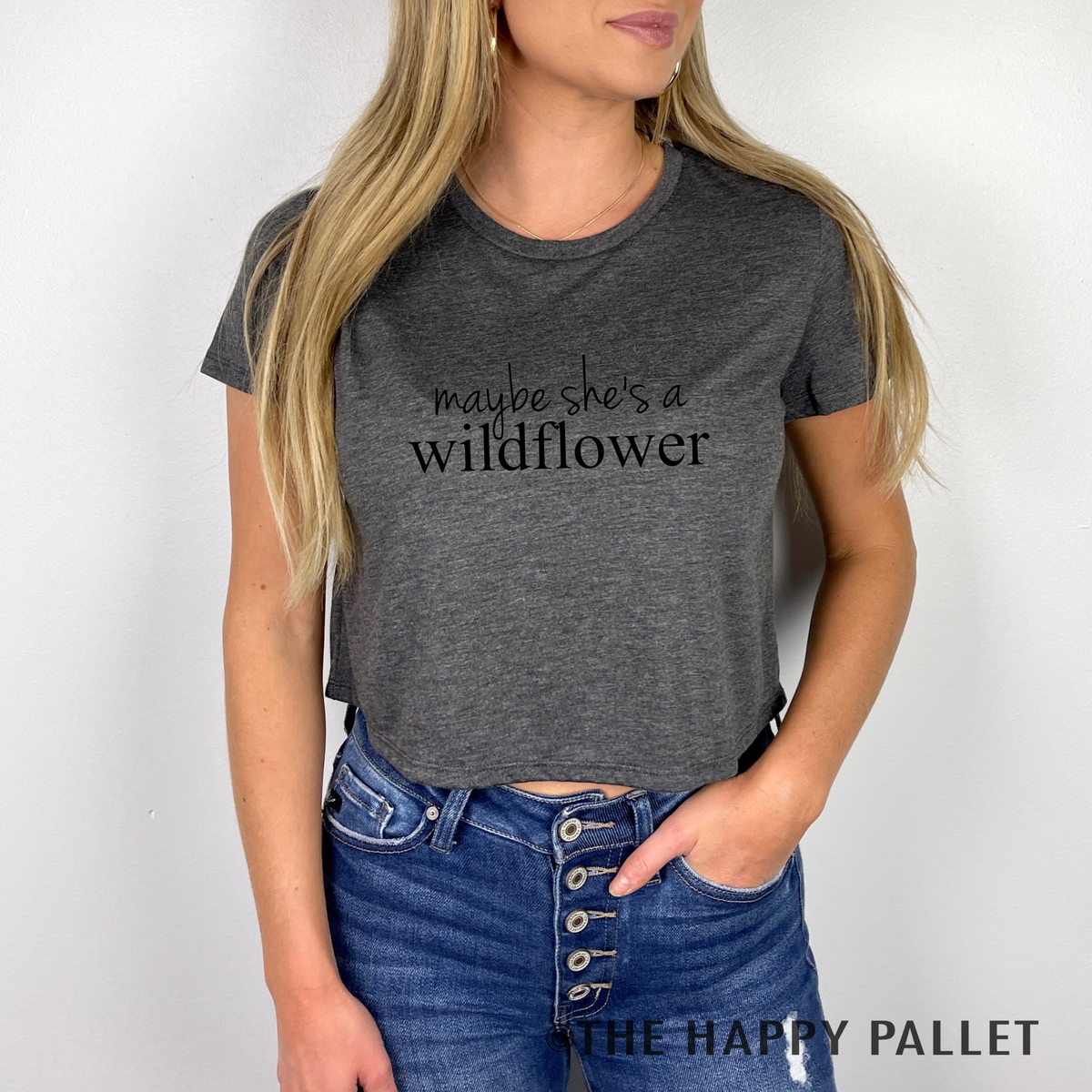Wildflower Crop Top, Crop Top, Trendy Top