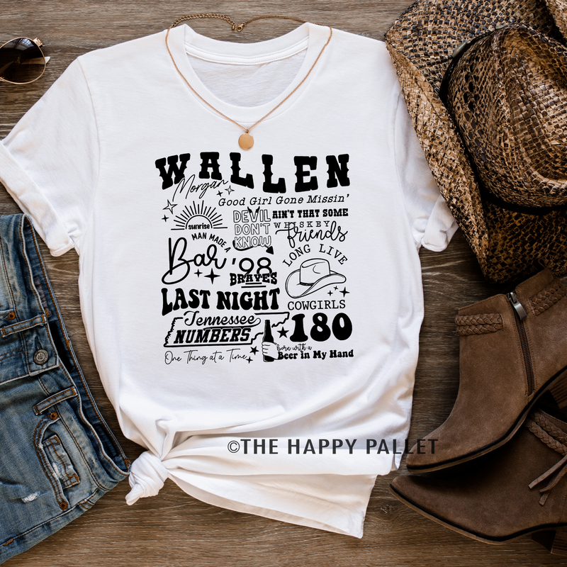 Morgan Wallen Songs Crew Neck