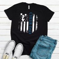 Cheer Dad Shirt, Distressed Flag Shirt, Cheer Parent Shirt