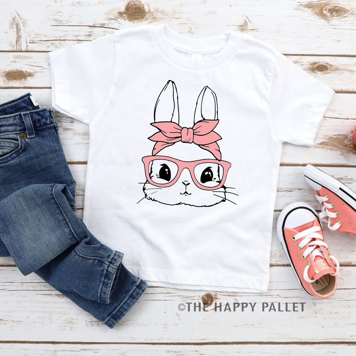 Bunny Glasses Easter Youth Shirt