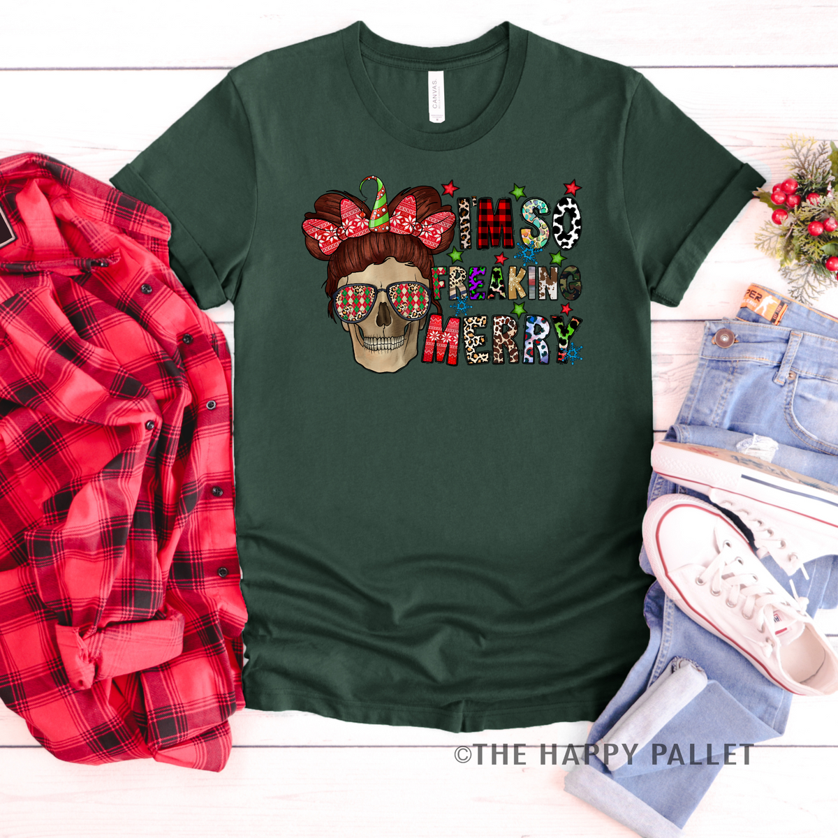 I'm So Freaking Merry Christmas Crew-Neck