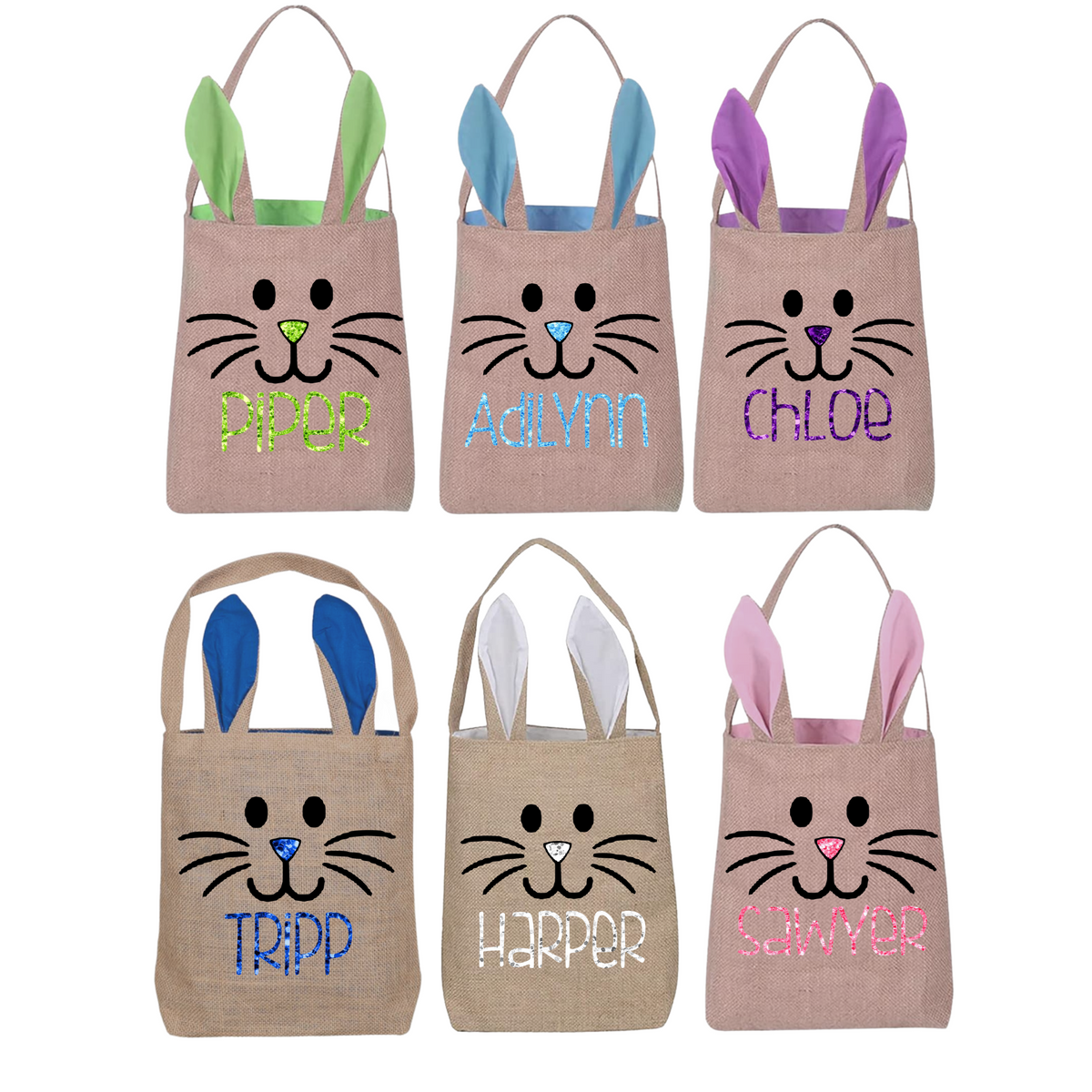 Burlap Easter Baskets