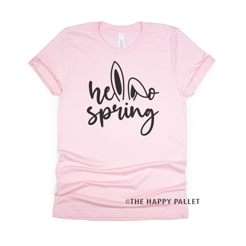 Hello Spring Shirt, Hello Spring, Spring Flower SHirt, Freedom Shirt,  Easter Shirt