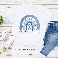 Rare Disease Awareness Shirt, Blue Rainbow Shirt, Rare Disease