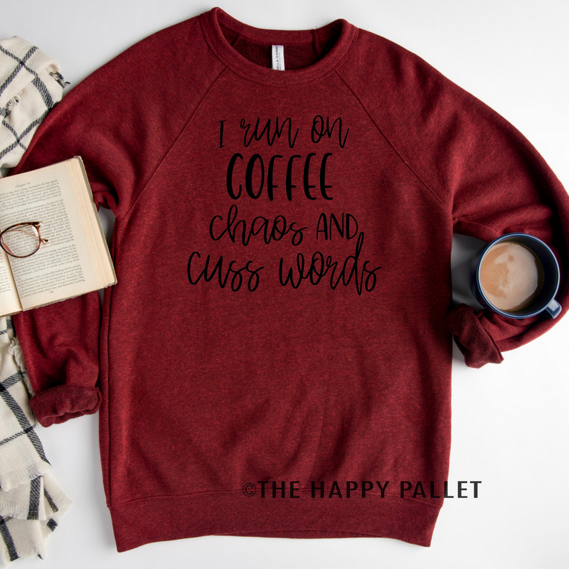 Run on Coffee Sweater, Mama Shirt, Soda Shirt
