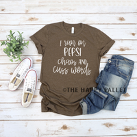 Run on Pepsi Chaos and Cuss Words, Pepsi Crew Neck, Pepsi Shirt