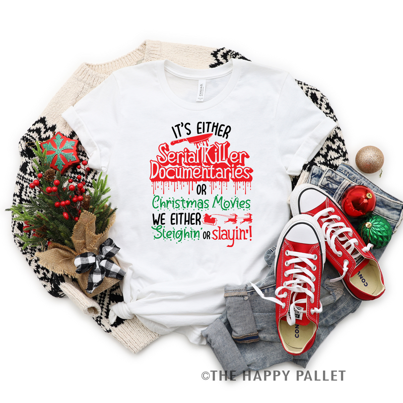 Serial Killer Christmas Crew Neck, Dark Humor Christmas