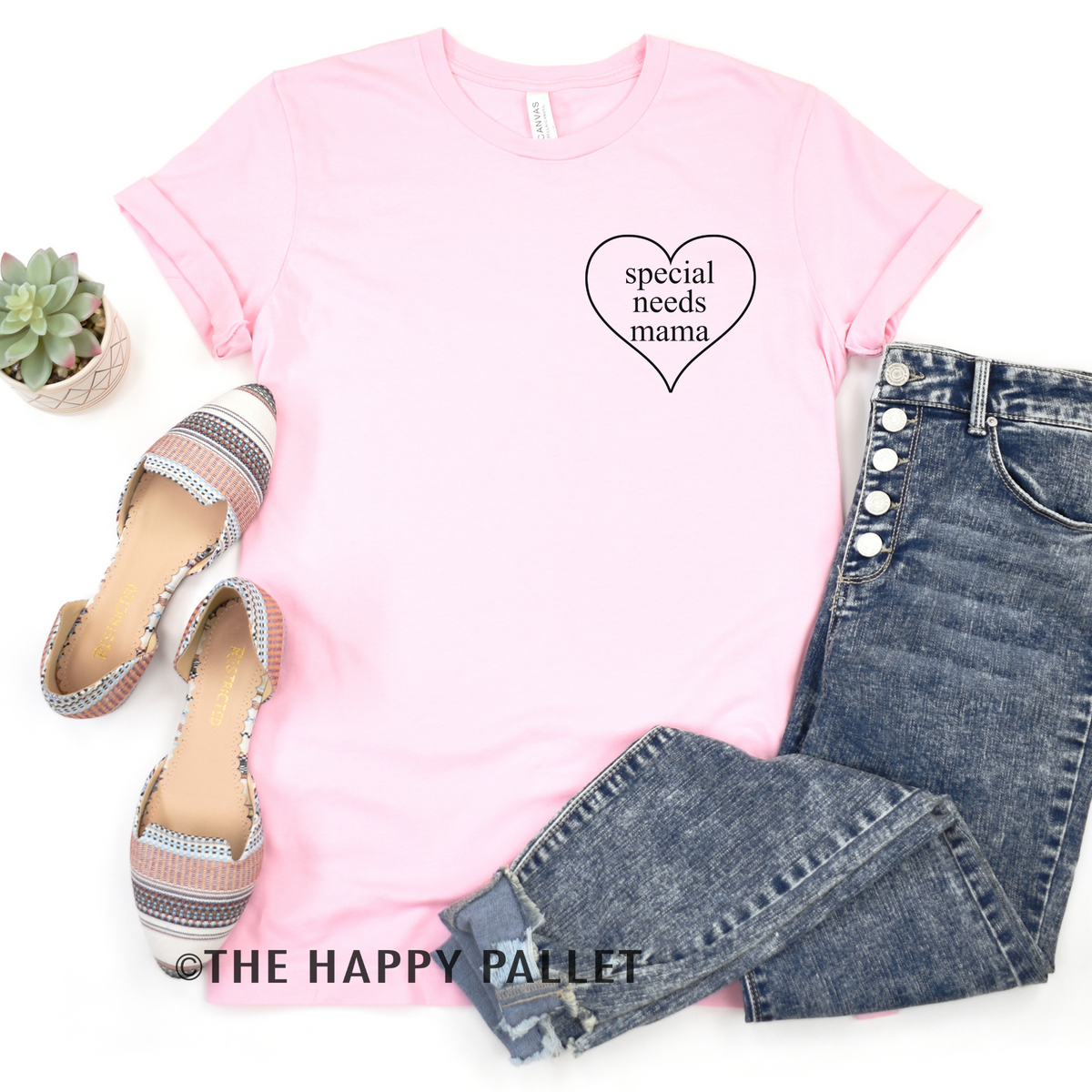 Special Needs Mama Shirt, Heart Shirt, Chest Logo, Special Needs