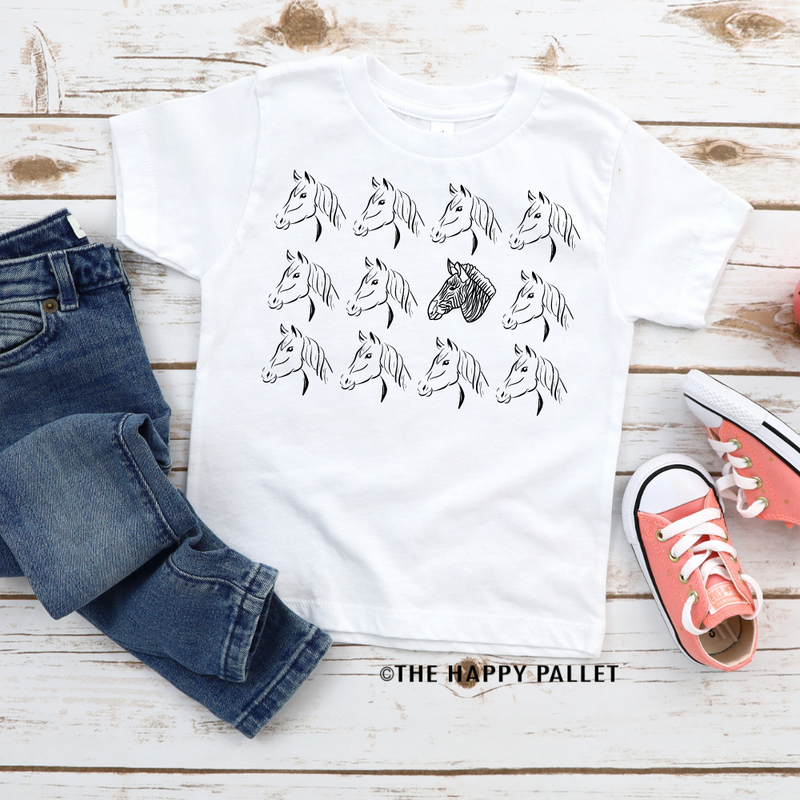 Rare Disease Shirt, Zebra in Horses 4x4 Shirt, Special Needs Shirt, Rare