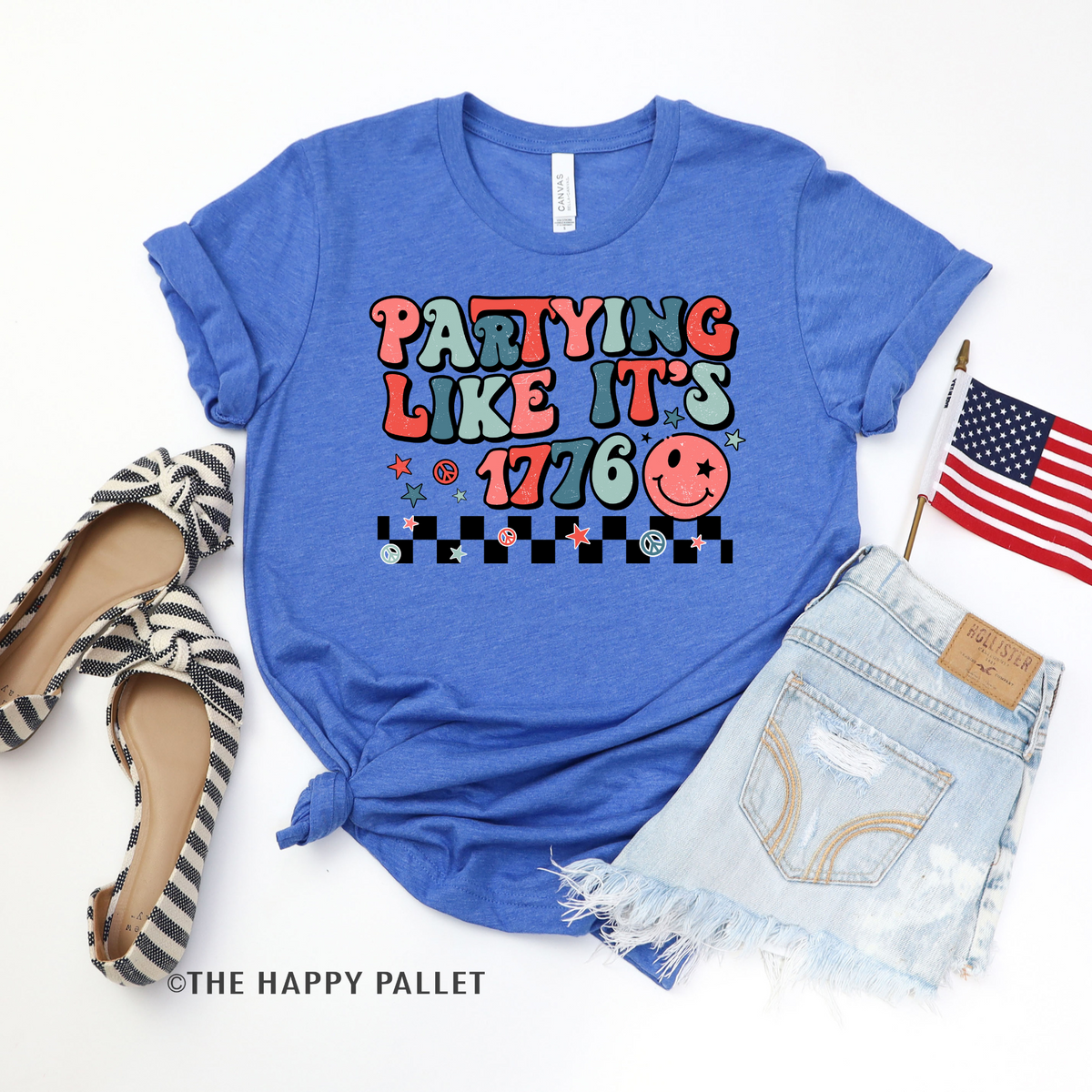 Partying Like It's 1776 Adult Fourth of July Shirt