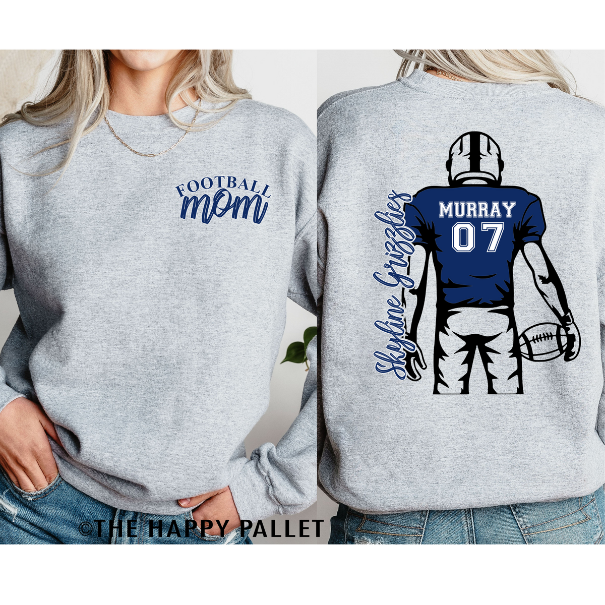 Custom Skyline Football Mom