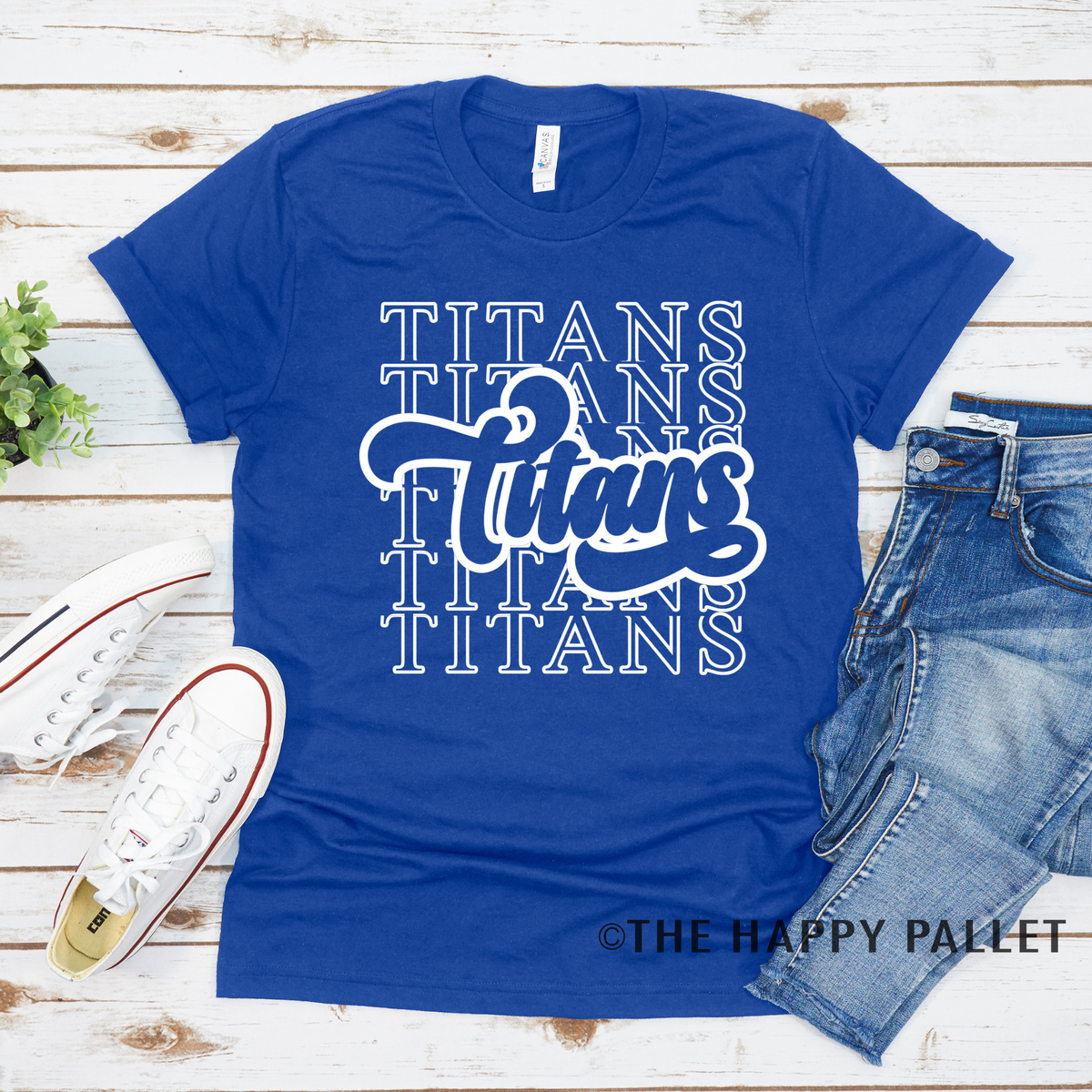 Retro Stacked Adult Mascot Shirt