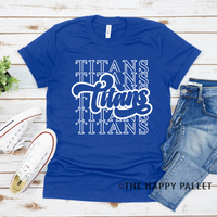 Retro Stacked Adult Mascot Shirt