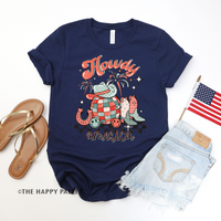 Howdy America Adult Fourth of July Shirt