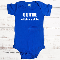 Cutie With A Tubie Words  Adaptive G-Tube Bodysuit
