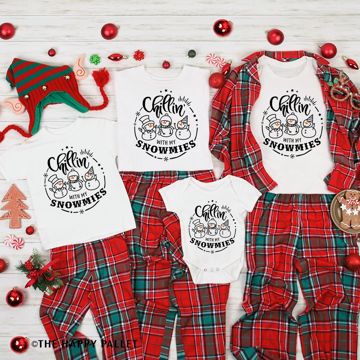 Christmas With My Snowmies Pajama Shirt