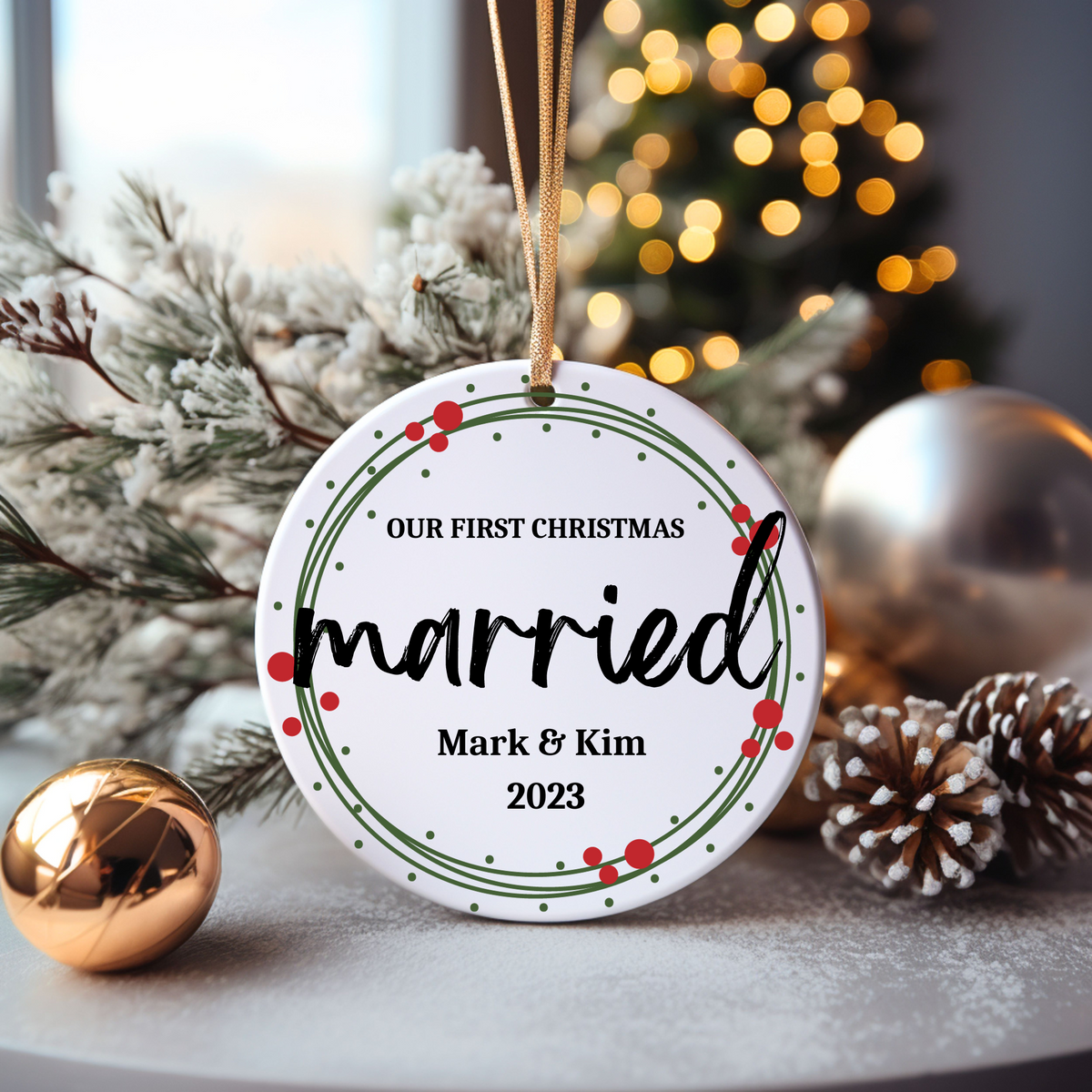First Christmas Married Ornament