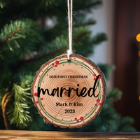 First Christmas Married Ornament