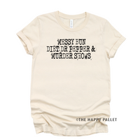 Messy Bun Diet Dr Pepper & Murder Shows Shirt
