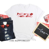 Pucker Up Buttercup Valentines Day Crew-Neck