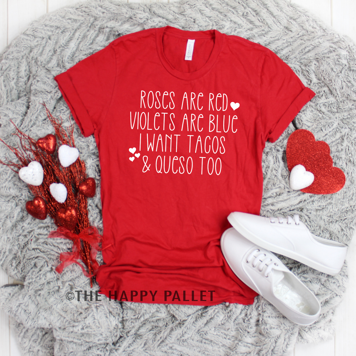 Roses are Red Valentines Day Crew-Neck