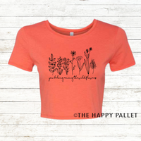 Copy of Among the Wildflowers Fitted Crop Top