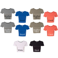 Copy of Among the Wildflowers Fitted Crop Top