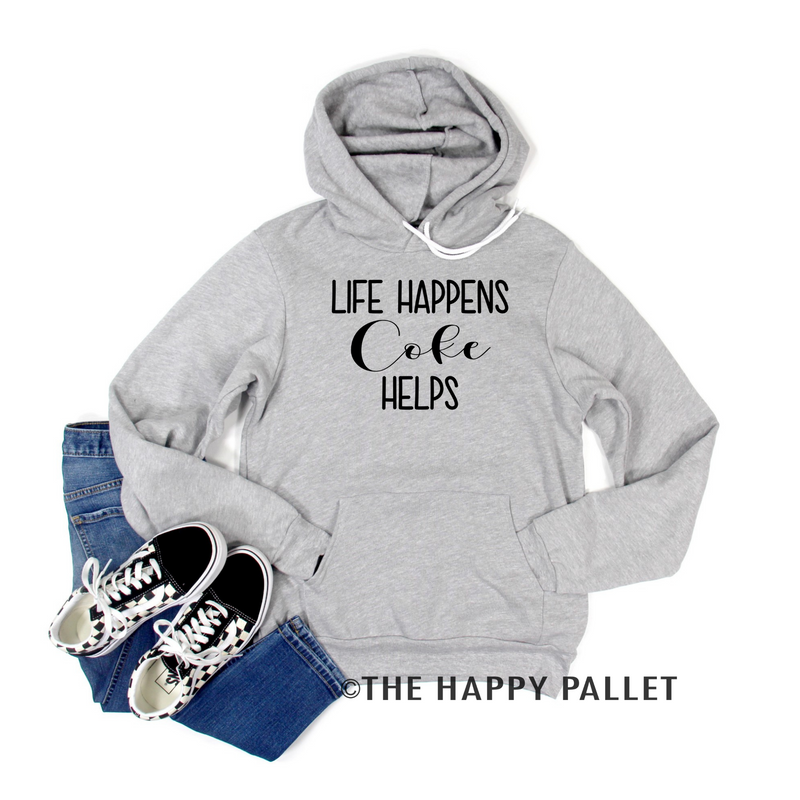 Life Happens Coke Helps Hoodie, Coke Shirt, CokeHoodie, Mom Shirts