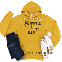 Life Happens Diet Dr Pepper Helps Hoodie, Funny Shirt, Soda Shirt, Mom Shirt