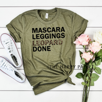 Mascara Leggings Leopard Done Shirt