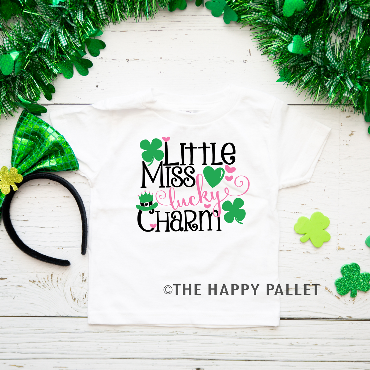 Little Miss Lucky Charm Youth St Patricks Day Shirt