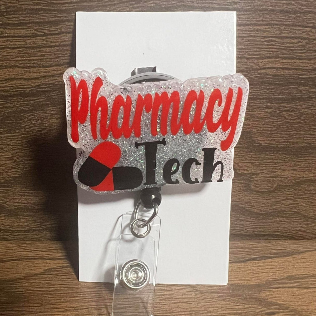 Pharmacy Tech Retractable Badge Reel