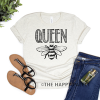 queen bee crew neck, bee shirt, gardening shirt