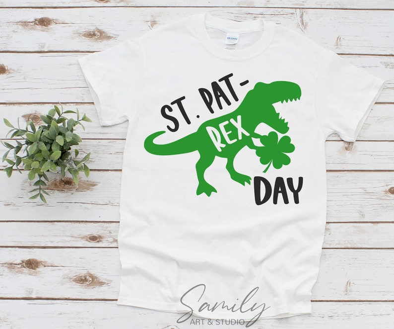 T-rex Youth St Patricks Day Shirt