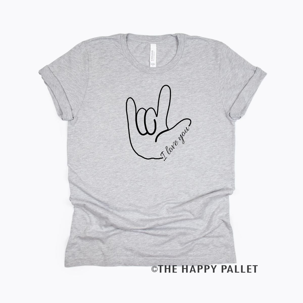 I Love You Sign Language Youth Valentines Day Shirt