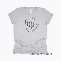 I Love You Sign Language Youth Valentines Day Shirt